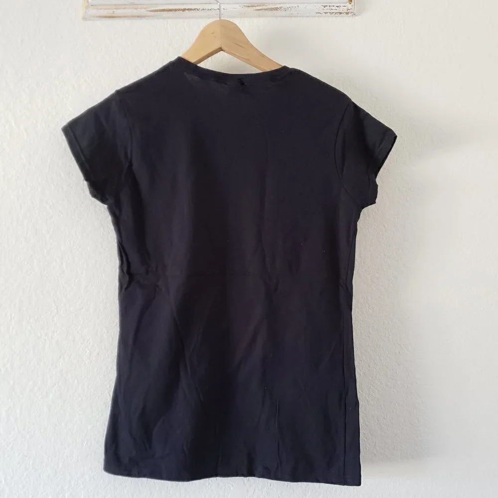 Chi Omega Empowered Women Black T-Shirt - Size M